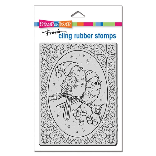 Simon Says Stamp! Stampendous Cling Stamp HEAVENLY BIRDS crr341*
