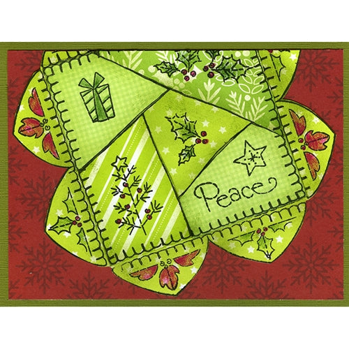 Simon Says Stamp! Stampendous Clear Stamps PEACE QUILT ssc1412*