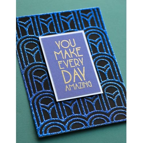 Simon Says Stamp! Poppy Stamps ARCHED DECO PLATE Die 2410*