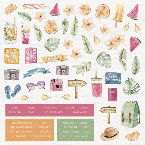 Simon Says Stamp! ModaScrap CRAZY SUMMER Die Cuts msdc007*