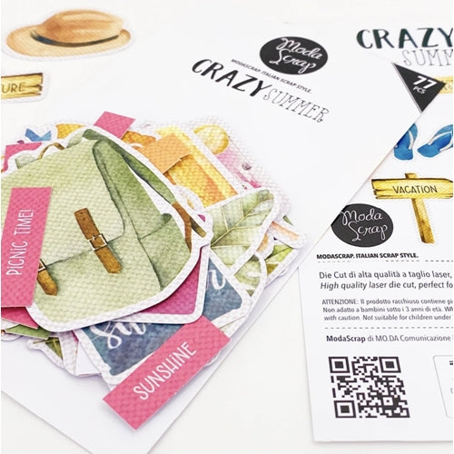 Simon Says Stamp! ModaScrap CRAZY SUMMER Die Cuts msdc007*