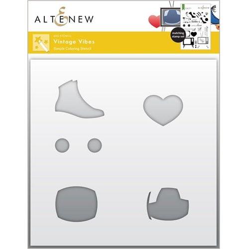 Simon Says Stamp! Altenew VINTAGE VIBES Simple Coloring Stencil ALT6265*