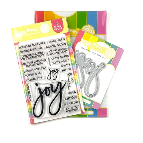 Simon Says Stamp! Waffle Flower OVERSIZED JOY Clear Stamp and Die Combo WFC731