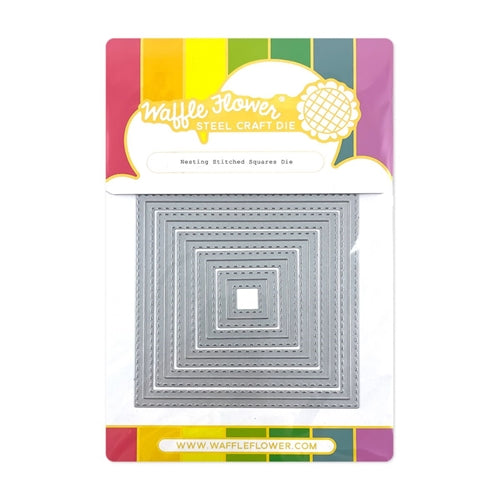 Simon Says Stamp! Waffle Flower NESTING STITCHED SQUARES Dies 420788