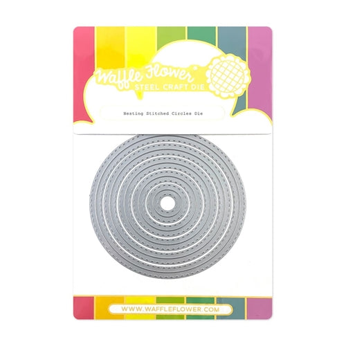 Simon Says Stamp! Waffle Flower NESTING STITCHED CIRCLES Dies 420784