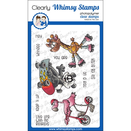 Simon Says Stamp! Whimsy Stamps ON A ROLL Clear Stamps DP1070