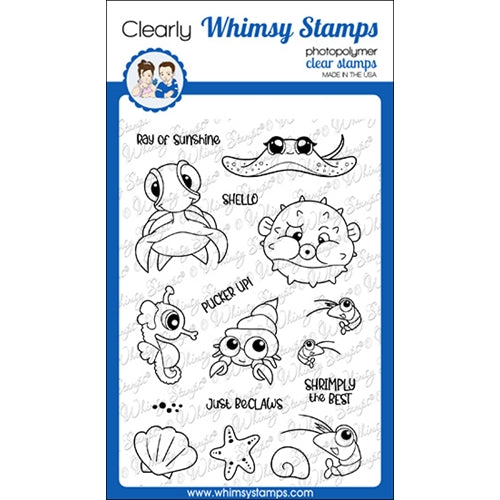 Simon Says Stamp! Whimsy Stamps UNDER THE SEA Clear Stamps CWSD381