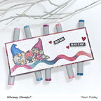 Simon Says Stamp! Whimsy Stamps GNOME SUMMER SWEET Clear Stamps C1239a*