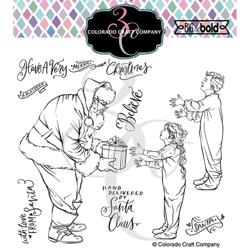 Simon Says Stamp! Colorado Craft Compan Big and Bold BELIEVE Clear Stamps BB522*