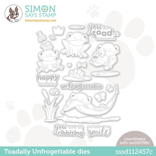 Simon Says Stamp! Simon Says Stamp TOADALLY UNFROGETTABLE Wafer Dies sssd112457c