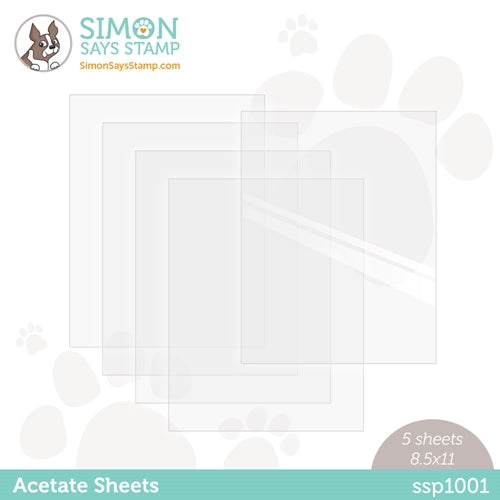 Simon Says Stamp! Simon Says Stamp Premium Heat Resistant CLEAR ACETATE SHEETS ssp1001