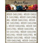 Simon Says Stamp! Paper Rose WONKY MERRY CHRISTMAS TEXT 6x6 Stencil 22435