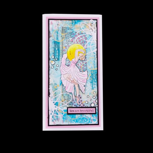 Simon Says Stamp! Studio Light BALLERINA Grunge Collection 34 Clear Stamps slgrstamp34*