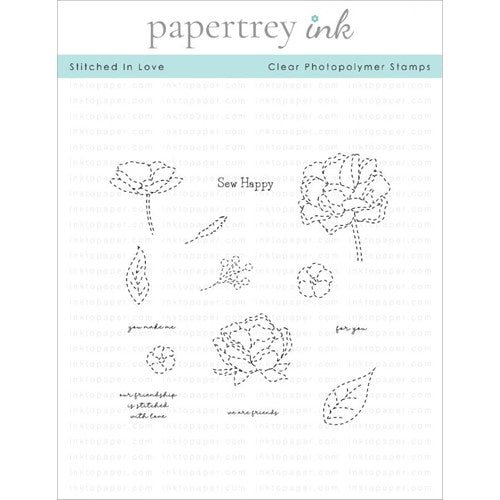 Simon Says Stamp! Papertrey Ink STITCHED IN LOVE Clear Stamps 1312*