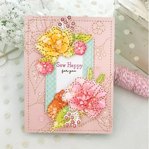 Simon Says Stamp! Papertrey Ink STITCHED IN LOVE Clear Stamps 1312*