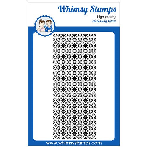 Simon Says Stamp! Whimsy Stamps SLIMLINE DAISIES Embossing Folder WSEF03