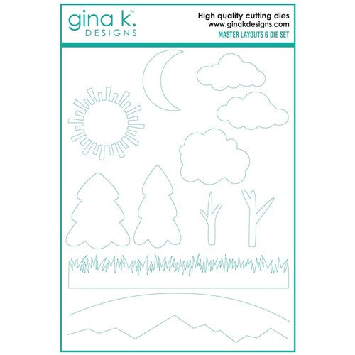 Simon Says Stamp! Gina K Designs MASTER LAYOUTS 6 Die Set die0169