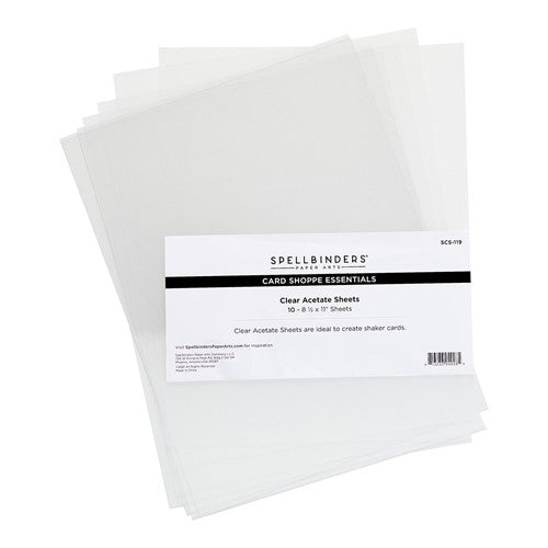 Hero Arts (20) 5 x 6 Acetate Sheets ~ Perfect for Shaker Cards