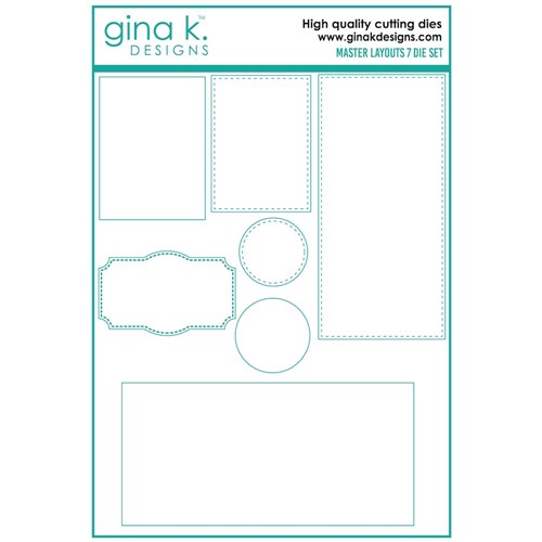 Simon Says Stamp! Gina K Designs MASTER LAYOUTS 7 Die Set die0165
