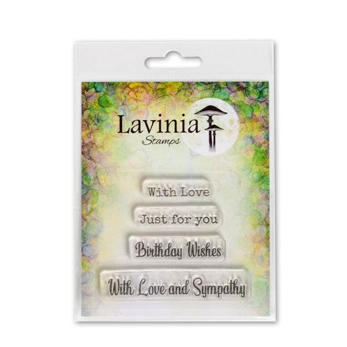 Simon Says Stamp! Lavinia Stamps HEARTFELT VERSES Clear Stamps LAV677