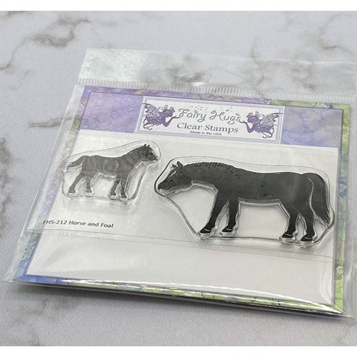Simon Says Stamp! Fairy Hugs HORSE AND FOAL Clear Stamps FHS-212