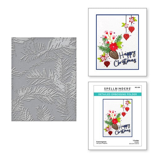 Simon Says Stamp! SES-026 Spellbinders FOREVERGREEN Embossing Folder