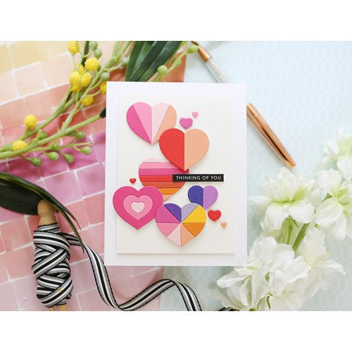 Simon Says Stamp! Simon Says Stamp GEOMETRIC BUILDERS HEARTS Wafer Dies sssd112367 | color-code:ALT01