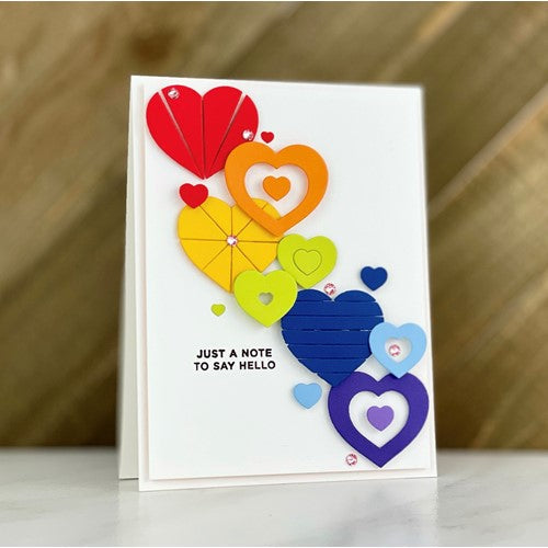 Simon Says Stamp! Simon Says Stamp GEOMETRIC BUILDERS HEARTS Wafer Dies sssd112367