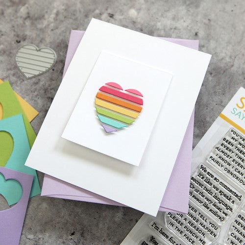 Simon Says Stamp! Simon Says Stamp GEOMETRIC BUILDERS HEARTS Wafer Dies sssd112367