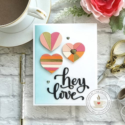 Simon Says Stamp! Simon Says Stamp GEOMETRIC BUILDERS HEARTS Wafer Dies sssd112367 | color-code:ALT8