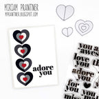 Simon Says Stamp! Simon Says Stamp GEOMETRIC BUILDERS HEARTS Wafer Dies sssd112367 | color-code:ALT92