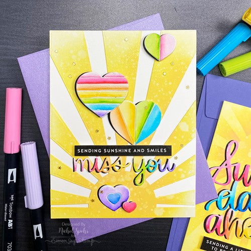 Simon Says Stamp! Simon Says Stamp GEOMETRIC BUILDERS HEARTS Wafer Dies sssd112367 | color-code:ALT9