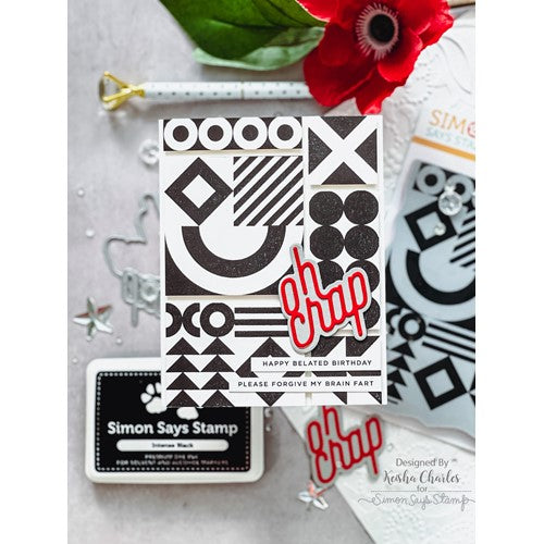 Simon Says Stamp! CZ Design Wafer Dies SWOOPY OH CRAP czd142