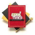 Simon Says Stamp! CZ Design Sentiment Strips REVERSE SEND WINE AND HUGS czg024