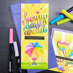 Simon Says Stamp! Simon Says Stamp Sentiment Strips REVERSE SUNSHINE AND RAINBOWS sssg131060 | color-code:ALT3
