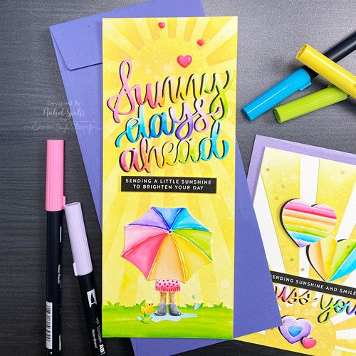 Simon Says Stamp! Simon Says Stamp Sentiment Strips REVERSE SUNSHINE AND RAINBOWS sssg131060 | color-code:ALT3
