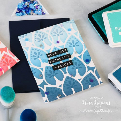 Simon Says Stamp! Simon Says Stamp Stencil Set MOD LAYERING LEAVES ssst221549