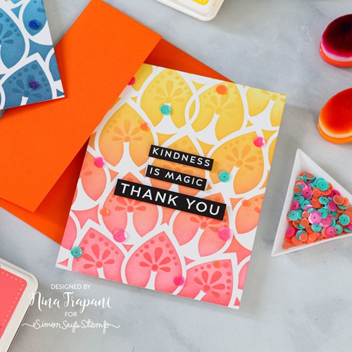 Simon Says Stamp! Simon Says Stamp Stencil Set MOD LAYERING LEAVES ssst221549
