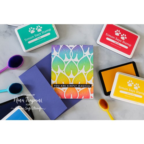Simon Says Stamp! Simon Says Stamp Stencil Set MOD LAYERING LEAVES ssst221549