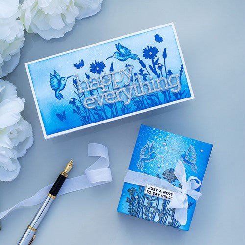 Simon Says Stamp! CZ Design Clear Stamps SILHOUETTE SENTIMENTS cz371c Make Magic | color-code:ALT01