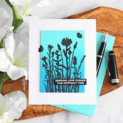 Simon Says Stamp! CZ Design Clear Stamps SILHOUETTE SENTIMENTS cz371c Make Magic | color-code:ALT2
