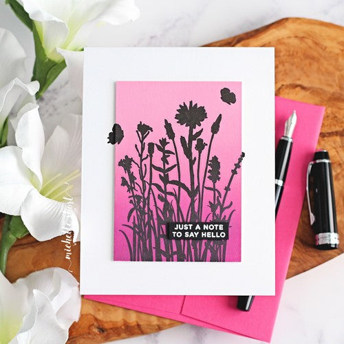 Simon Says Stamp! CZ Design Clear Stamps SILHOUETTE SENTIMENTS cz371c Make Magic | color-code:ALT5