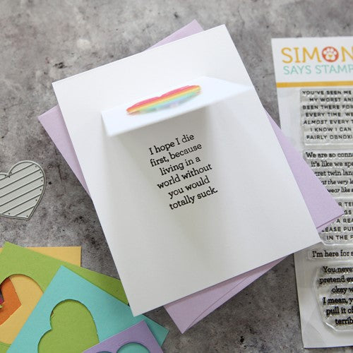 Simon Says Stamp! CZ Design Clear Stamps SASSY INSIDES 2 cz372 Make Magic