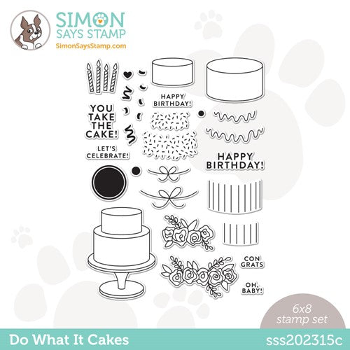Simon Says Stamp! Simon Says Clear Stamps DO WHAT IT CAKES sss202315c