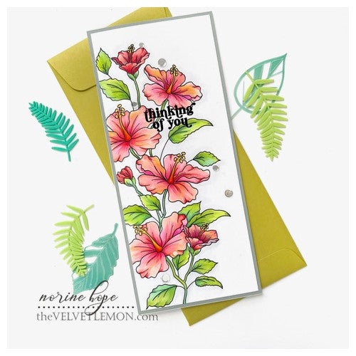 Simon Says Stamp! Simon Says Clear Stamps HIBISCUS BLOOMS sss202338c | color-code:ALT1