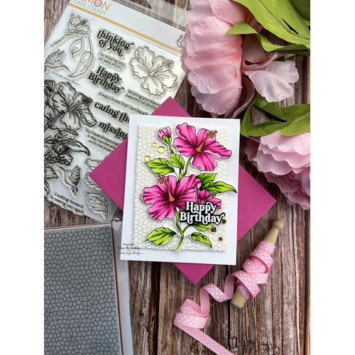 Simon Says Stamp! Simon Says Clear Stamps HIBISCUS BLOOMS sss202338c | color-code:ALT9