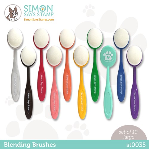 5PCS/Set Ink Blending Brushes Stamping Color Sponge Head