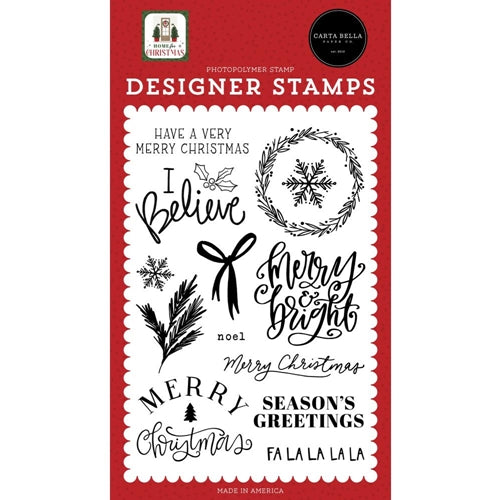 Simon Says Stamp! Carta Bella I BELIEVE Clear Stamp Set cbhfc139044*