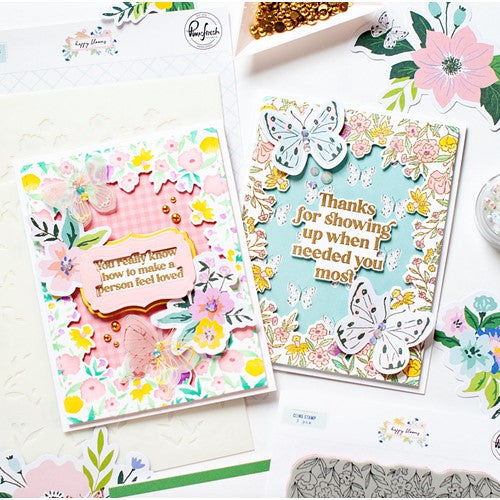 Simon Says Stamp! PinkFresh Studio HAPPY BLOOMS FRAME Cling Stamp 121121 | color-code:ALT02