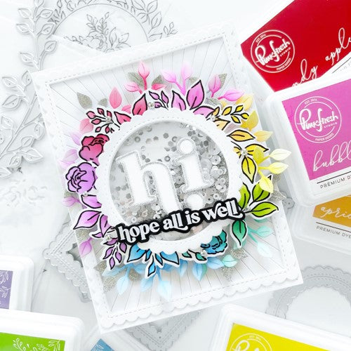Simon Says Stamp! PinkFresh Studio JUST A HELLO FLORAL Clear Stamp Set 121421 | color-code:ALT01